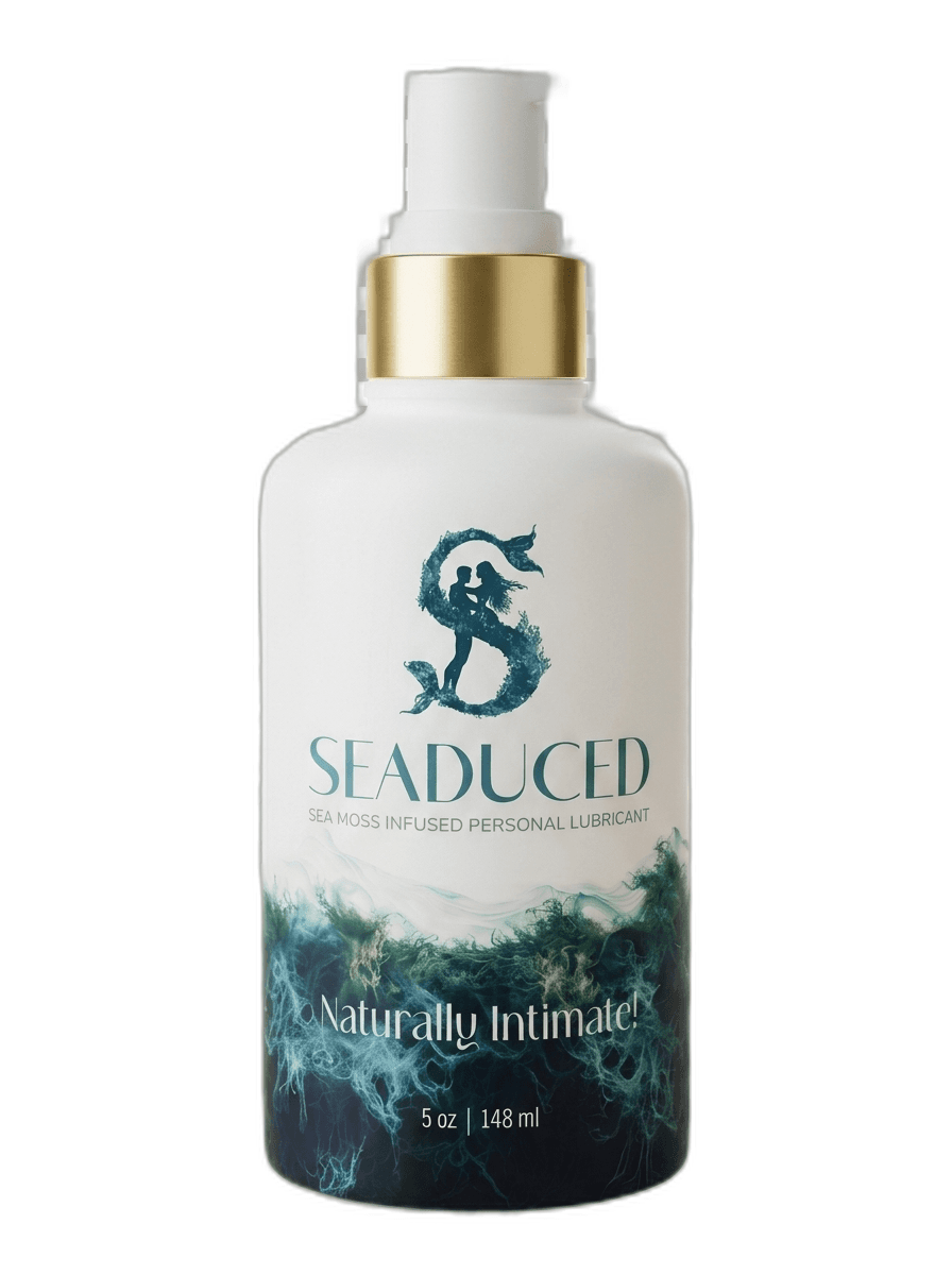 Seaduced 5 oz sea moss personal lubricant bottle